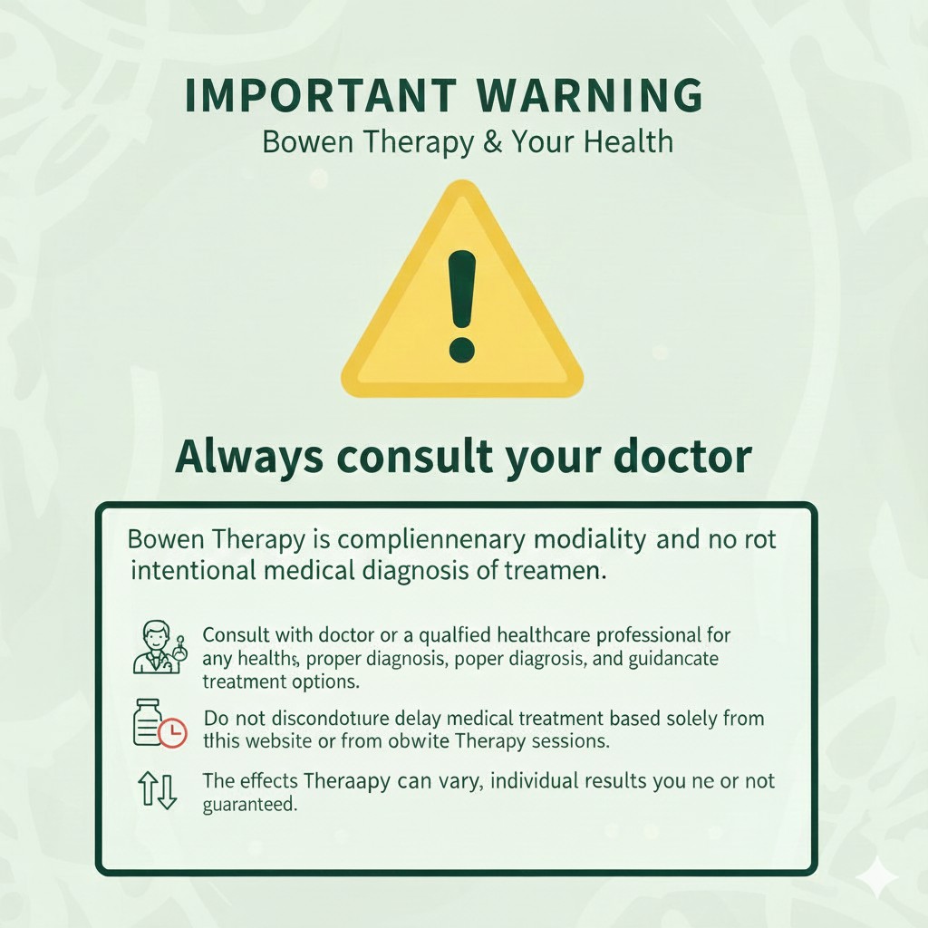Bowen Therapy is a complementary modality and is not intended to replace conventional medical diagnosis or treatment.